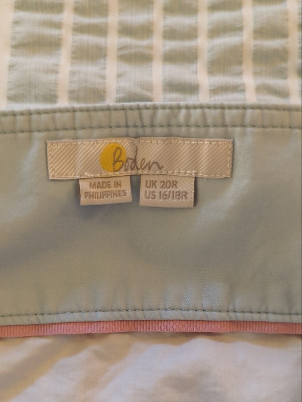 Boden Light Blue Cotton Skirt with Colorful Coastal Print (US 16/18R) - Picture 2 of 7